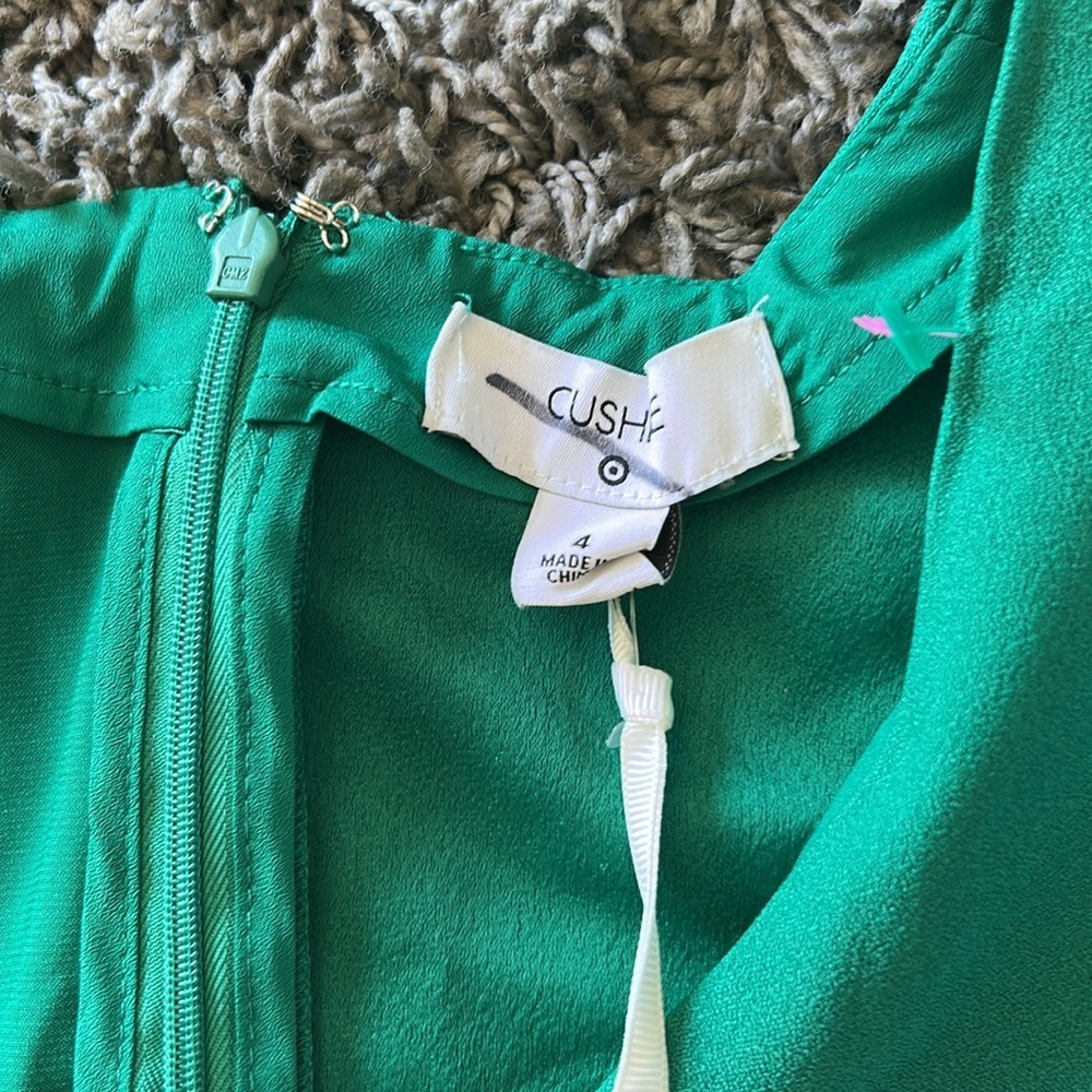NWT Cushnie X Target Emerald Green Wrap Dress Size 4 - Picture 5 of 14